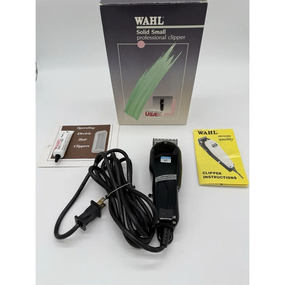 Vintage Wahl Solid‎ Small Electric Clipper Model 8100 DS W/Original Box USA